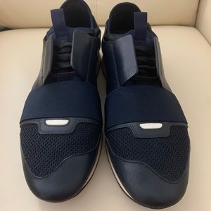 Balenciaga Race Runners (Navy Blue US10)
